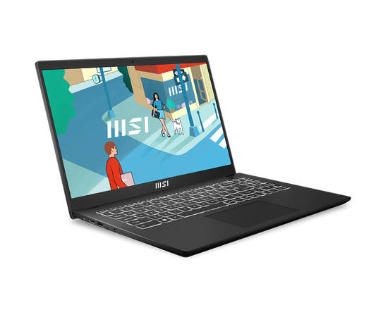  Ноутбук MSI Modern 15H (9S7-15H411-097) Core i7-13700H 15.6" FHD (1920*1080), 60Hz IPS DDR4 16GB*1 Iris Xe Graphics 512GB SSD 1.9kg DOS 