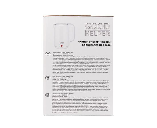  Электрочайник Goodhelper KPS-184C нерж, 1500Вт, белый 