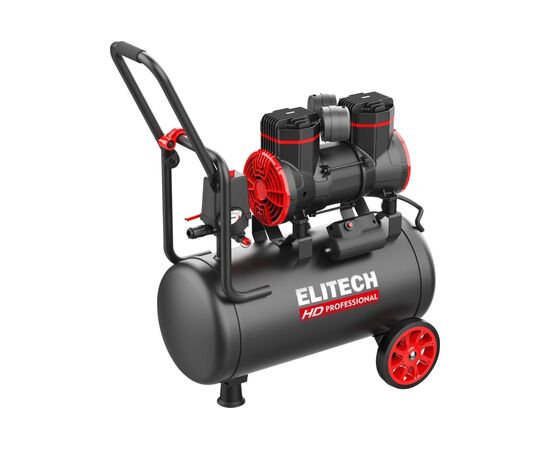  Компрессор Elitech ACF 300-24S (204539) черный/красный безмасляный 300л/мин 24л 1500Вт 