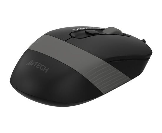  Мышь A4Tech Fstyler FM10 черный/серый оптич. 1600dpi USB 4but (FM10 GREY) 