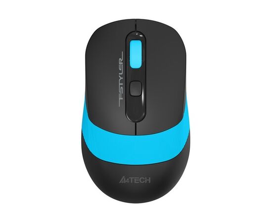  Мышь A4Tech Fstyler FG10S черный/синий оптич. 2000dpi silent беспров. USB для ноутбука 4but (FG10S B 