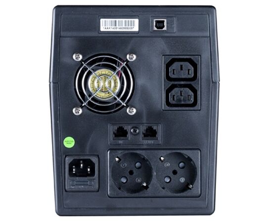  ИБП ExeGate EP212520RUS Power Smart ULB-1500 LCD (1500VA, Black, 2 евророзетки+2 розетки IEC320, USB) 