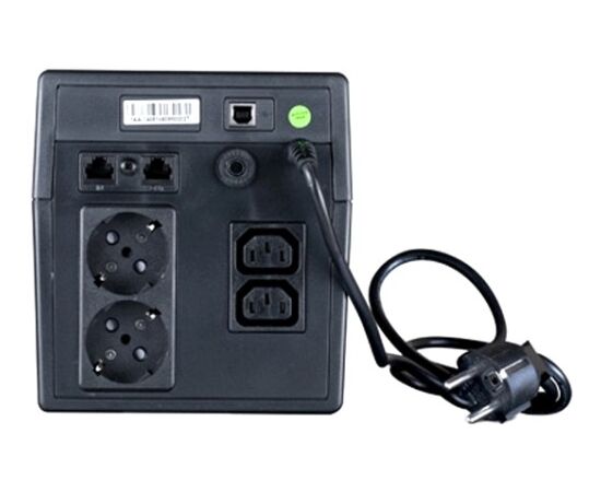  ИБП ExeGate EP212520RUS Power Smart ULB-1500 LCD (1500VA, Black, 2 евророзетки+2 розетки IEC320, USB) 